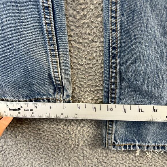 Levi's Jeans Men's 34x30 Blue Denim Straight Red Tab 560 Distressed Faded Work - Picture 10 of 15